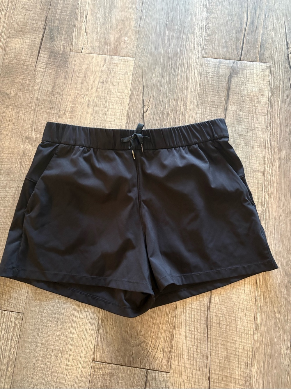 Women’s Black Athletic Drawstring Shorts - Lightweight Performance